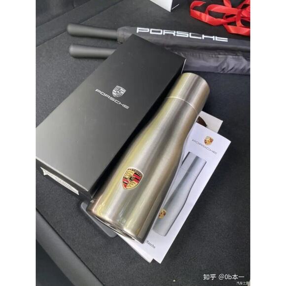 Genuine Porsche Stainless Steel Thermos Insulated Coffee Flask Bottle Cup 33oz
